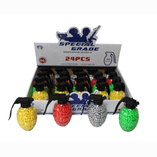 Yellow bullets, 800 pieces in bottle, 11 cm