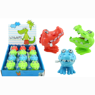 Krokodil Aufziehkrokodil Schwappi 3-fach sortiert ca 5,5x5,5