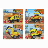 Bausatz Baufahrzeuge 4-fach sortiert in Box ca 9,5x7,5x5cm