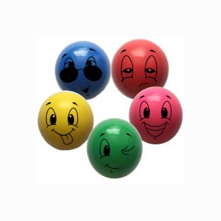 Bouncing ball laughing face approx 25 mm