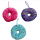 donut 10cm, 3 colors assorted