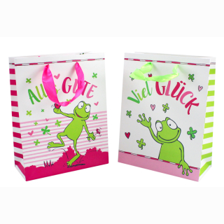 HELLO LUCK gift bag approx. 23 x 18 x 8 cm