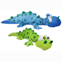 Plush dino, lying, googly eyes, 2 assorted, 90 cm