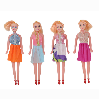 Modepuppe mit Kleid sortiert, im Beutel ca 27 cm