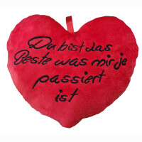 Plush Heart "Du bist das  Beste was mir je passiert...