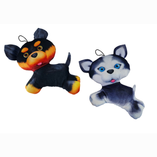 Hund 2-farbig sortiert ca 17,5 cm