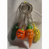 Fr&uuml;chte sortiert an Schl&uuml;sselanh&auml;nger ca...