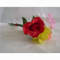 Rose 6 Farben ca 19 cm