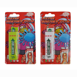 Wasserspritzkaugummi auf Karte ca 15x8cm