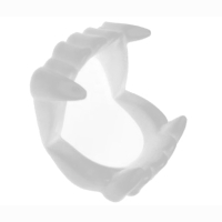 Gebiss Vampirz&auml;hne  -wei&szlig;- Plastikz&auml;hne