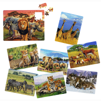Animal puzzle 8 designs assorted