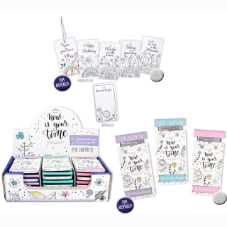 Gift tag Be Creative NOW IS YOUR TIME approx 10.5x5cm