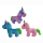 Unicorn 3-coloured assorted approx. 18cm