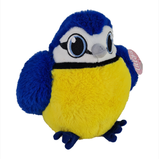 Pl&uuml;sch Vogel Lilly mit gestickten Augen ca 24 cm