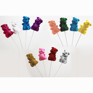 Glitzerschwein  7 cm am Stab