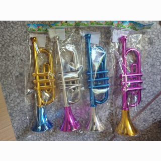 Trompete metallic 4 Farben sortiert  ca 33 cm