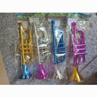 Trompete metallic 4 Farben sortiert  ca 33 cm
