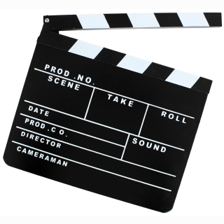 Regie Klappe ca 30x26.5cm