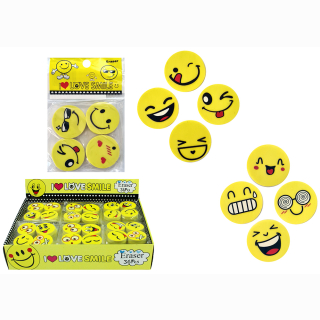 Radiergummi Lachgesicht  ca 2,5 cm