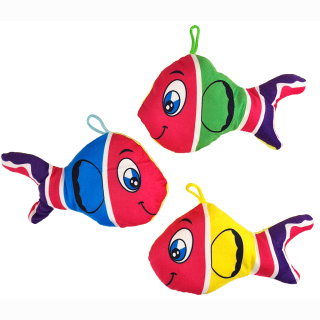 Fisch 3-farbig sortiert ca 17 cm