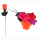 Rosenknospe 4 Farben sortiert ca 26cm