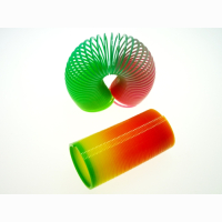 Regenbogenspirale neonfarben ca 6,5x3,5cm