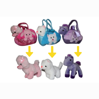 Animal 3-fold sorted with bag approx. 17x20cm