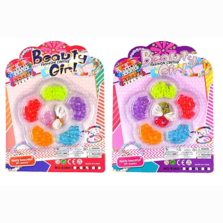 Perlenset sortiert auf Karte ca 18x13,5cm