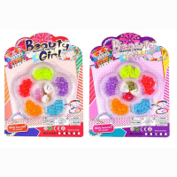 Perlenset sortiert auf Karte ca 18x13,5cm