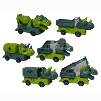 Dinofahrzeug 3 Fach sortiert ca 12 cm (Set mit 2 St&uuml;ck)