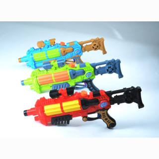 Water gun, pump function, 3 assorted, in bag, 50 cm