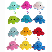 Octopus flip reversible animal approx. 20cm