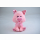 Plush pig sitting, glitter eyes, glittery ears and feet, 42 cm