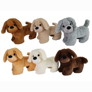 Hund 6 Farben sortiert ca 22 cm