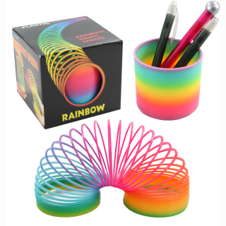 Spirale Regenbogenspirale in Box - ca 8  x 7 cm