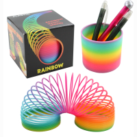 spiral rainbow spiral in cardboard box - approx 7,5 x 7 cm