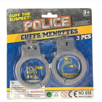 Handcuffs on card approx. 24.5x6.5cm