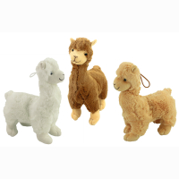 Alpaca Lama 3 colors assorted approx 25 cm