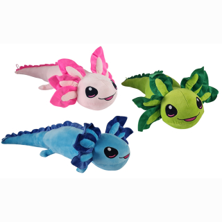 Axolotl 3 Farben sortiert ca 67cm