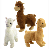 Alpaka Lama 3-farbig sortiert ca 35 cm