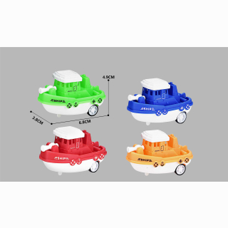 Schiff 4 Farben sortert ca 6,8cm