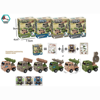 Baustein-Set  Fahrzeug 6 Fach sortiert