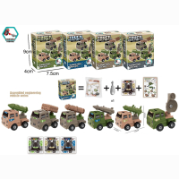 Baustein-Set  Fahrzeug 6 Fach sortiert