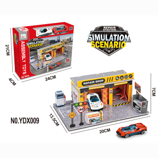 Autowerkstatt im Box verpackt, ca 24x21x4,5cm