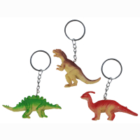 Dinosaurier mehrfach sortiert an Schl&uuml;sselkette ca...