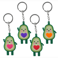 Avocado an Schl&uuml;sselanh&auml;nger 4 Farben sortiert...