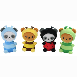 Tier mit Insektenanzug 4-fach sortiert ca 20cm