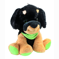 Hund schwarz/braun/gr&uuml;n ca 58cm