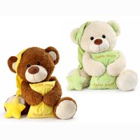 B&auml;r 2 Farben sortiert mit Kissen und...