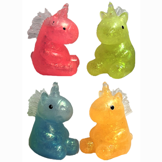 Unicorn squeeze toy anti-stress approx. 10cm (TPR + pectin)